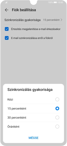 Válaszd ki a kívánt beállítást.