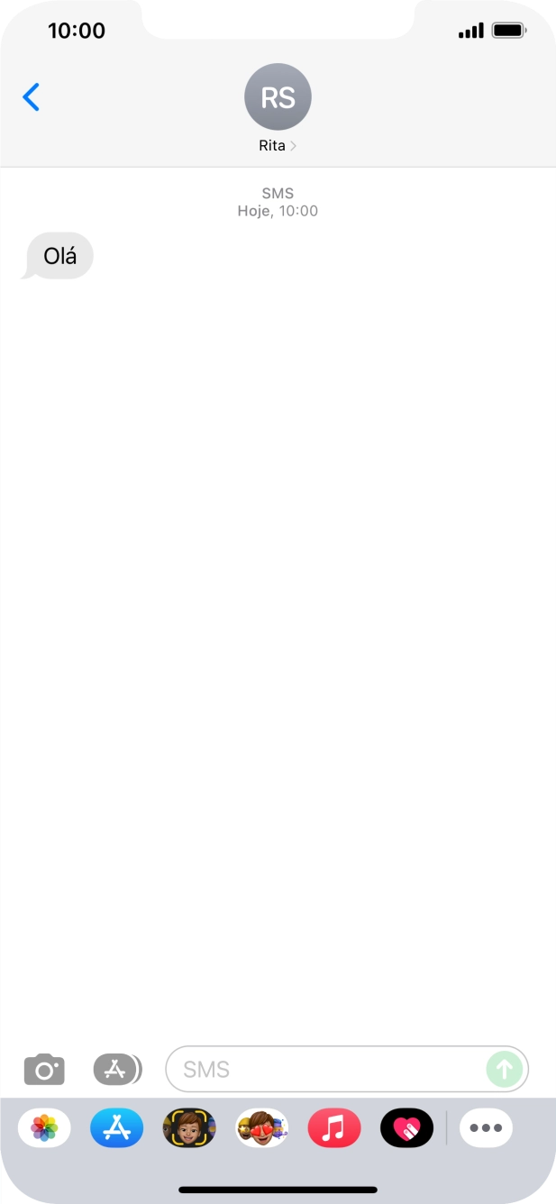 Para voltar ao ecrã inicial, deslize o dedo de baixo para cima a partir da base do ecrã.