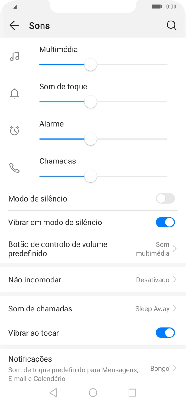 Prima a tecla de início para terminar e voltar ao ecrã inicial.