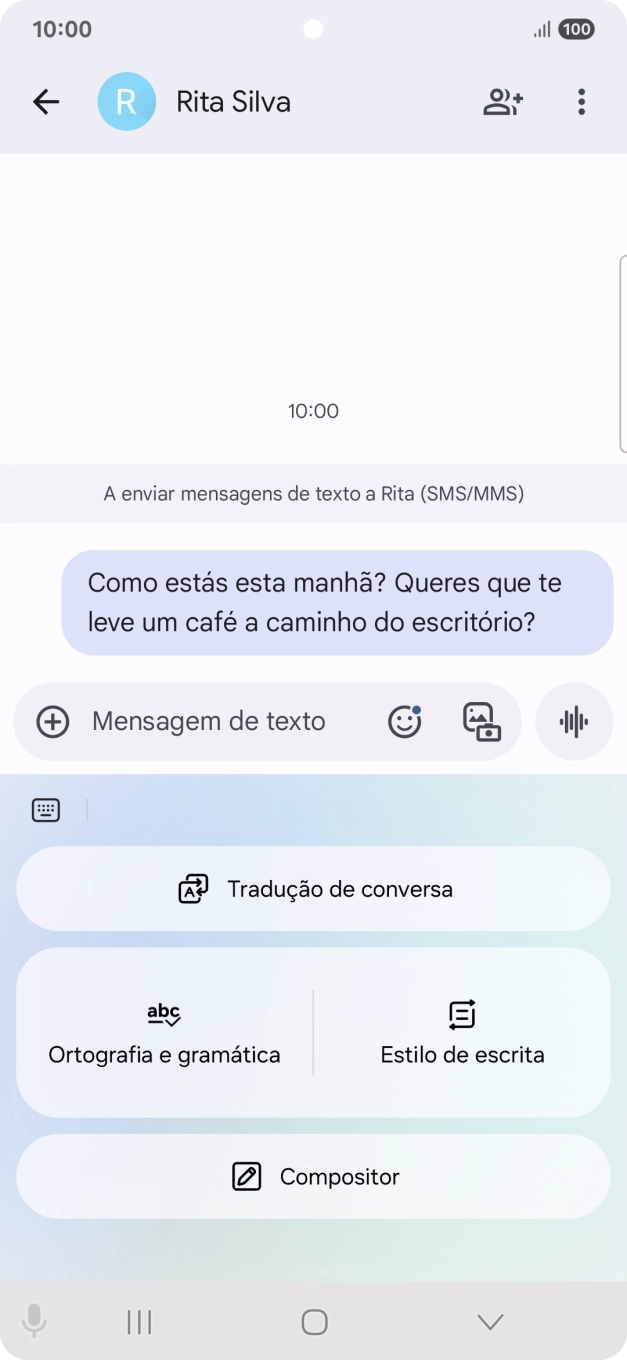 Prima Tradução de conversa.