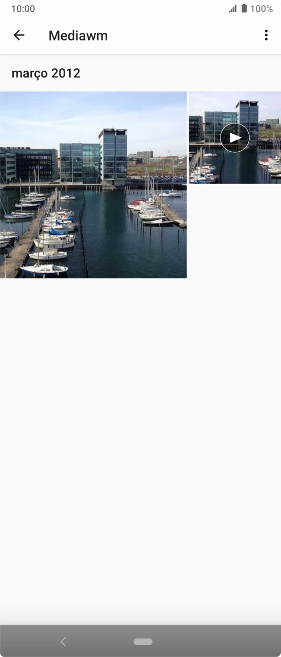 Prima durante um momento uma imagem ou um clipe de vídeo.