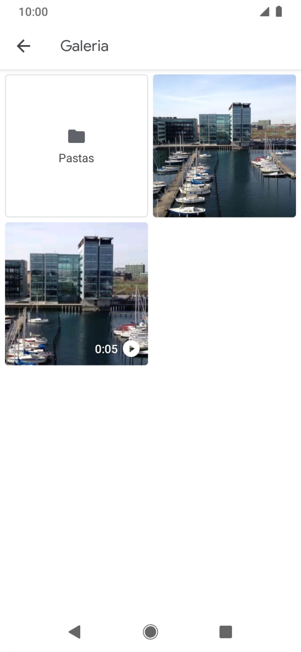 Prima Pastas e vá até à pasta pretendida.