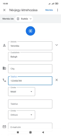 Válaszd a Mentés lehetőséget.