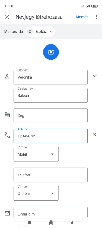 Válaszd a Mentés lehetőséget.
