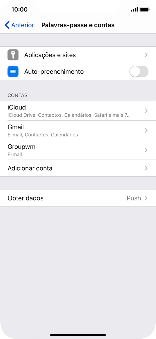 Prima a conta pretendida.