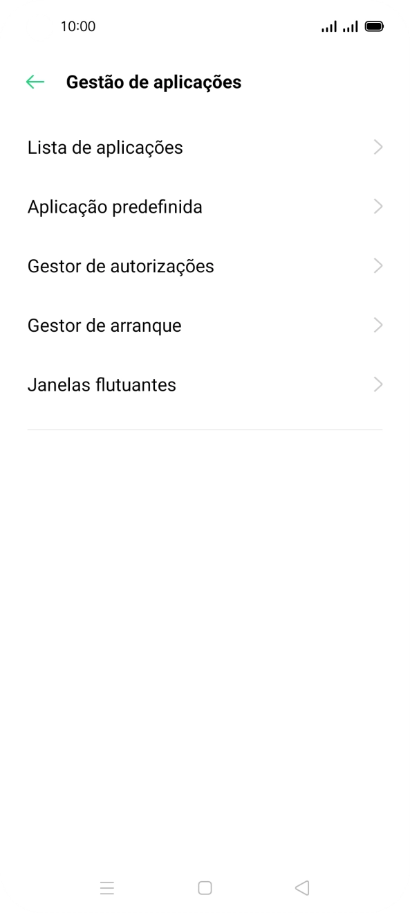 Prima Gestor de autorizações.