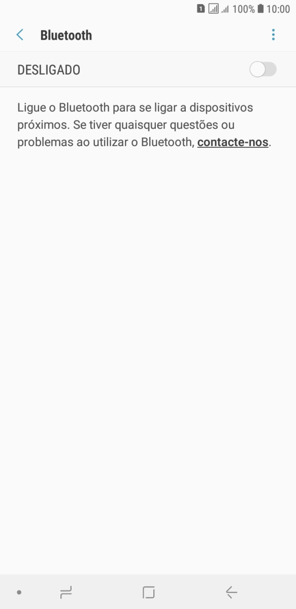 Prima o indicador para ativar a função.