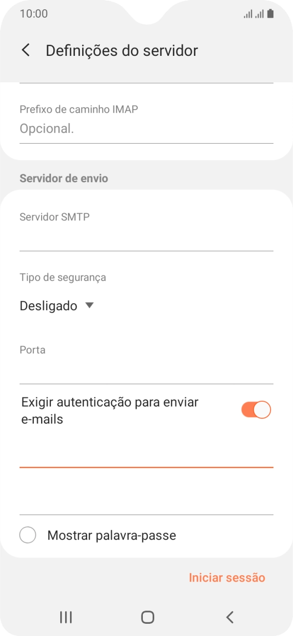 Prima o segundo campo sob 