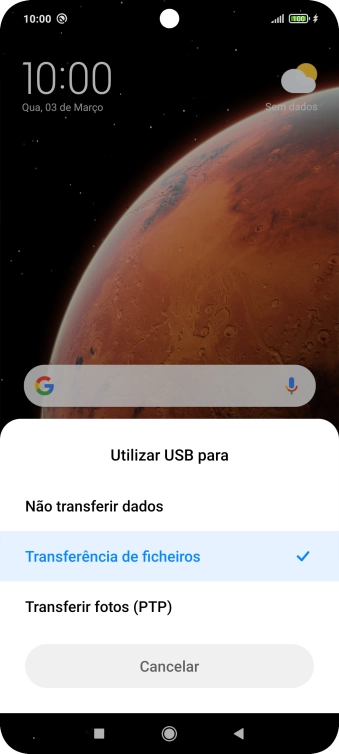 Prima Transferência de ficheiros.