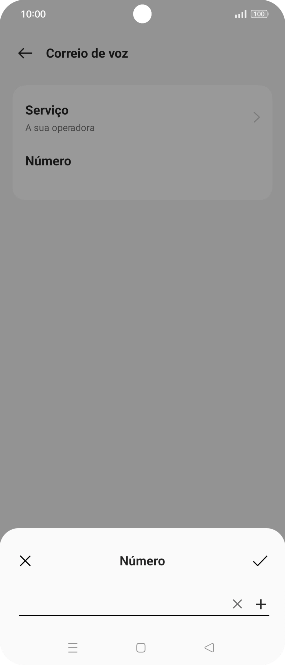 Insira 123 e prima o ícone para aceitar.