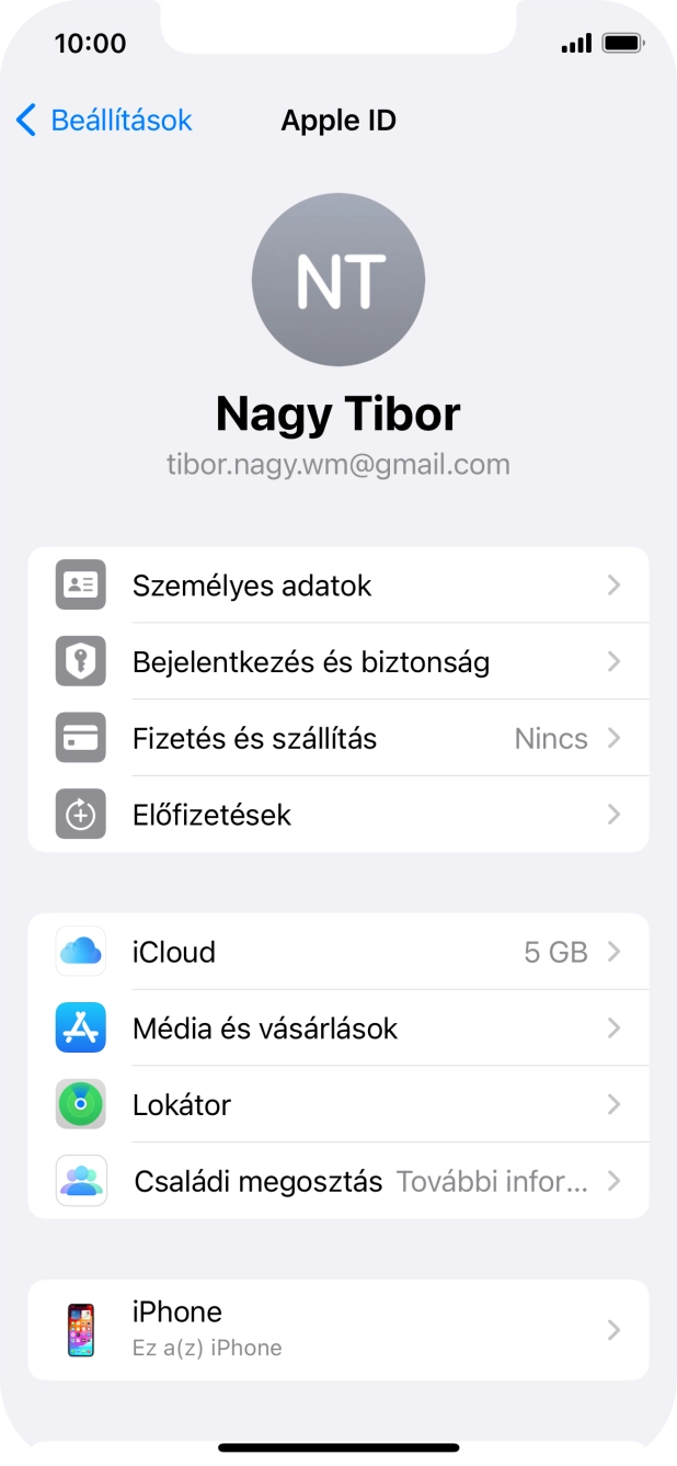 Húzd az ujjad felfelé a kijelző aljáról, hogy visszatérj a kezdőképernyőhöz.