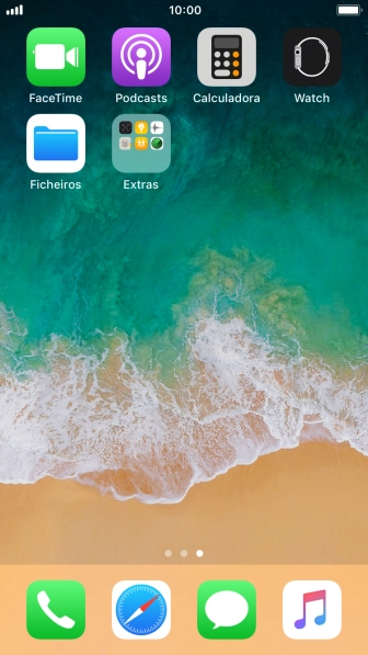 Mantenha premida a app pretendida até os ícones começarem a vibrar.