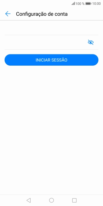Prima INICIAR SESSÃO.