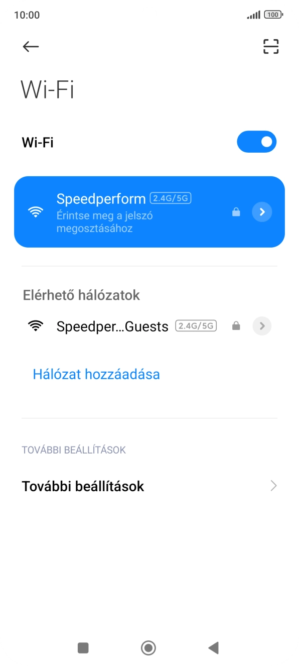 A befejezéshez, és ahhoz, hogy visszatérhess a főképernyőhöz, nyomd meg a főgombot.