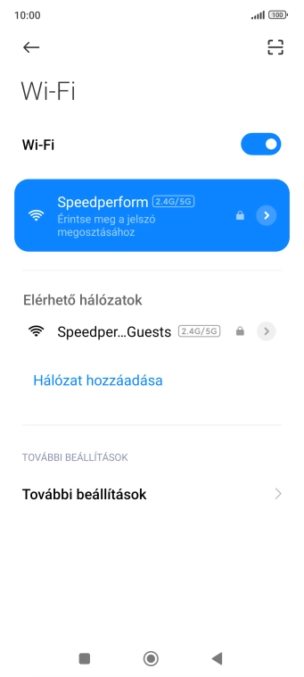 A befejezéshez, és ahhoz, hogy visszatérhess a főképernyőhöz, nyomd meg a főgombot.