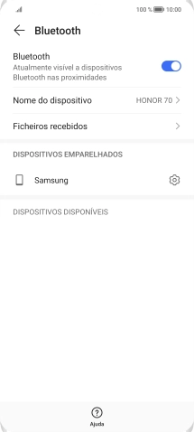 Para voltar ao ecrã inicial, deslize o dedo de baixo para cima a partir da base do ecrã.