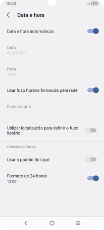 Prima a tecla de início para terminar e voltar ao ecrã inicial.