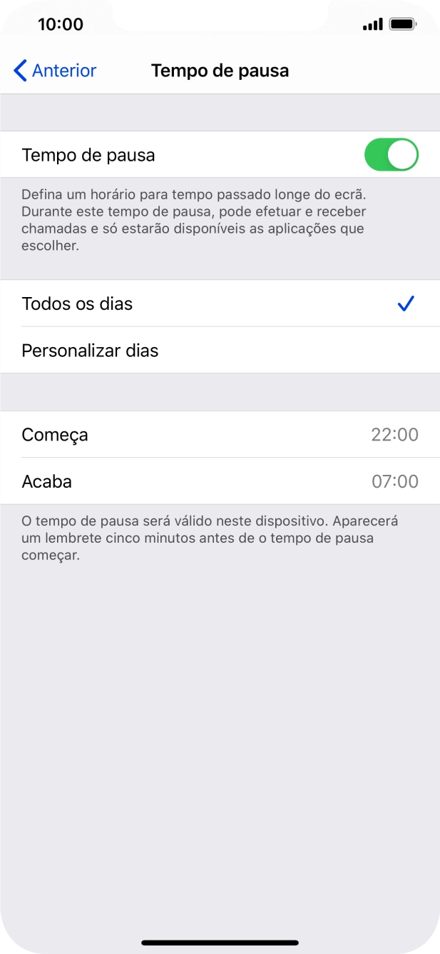 Prima a seta para a esquerda.