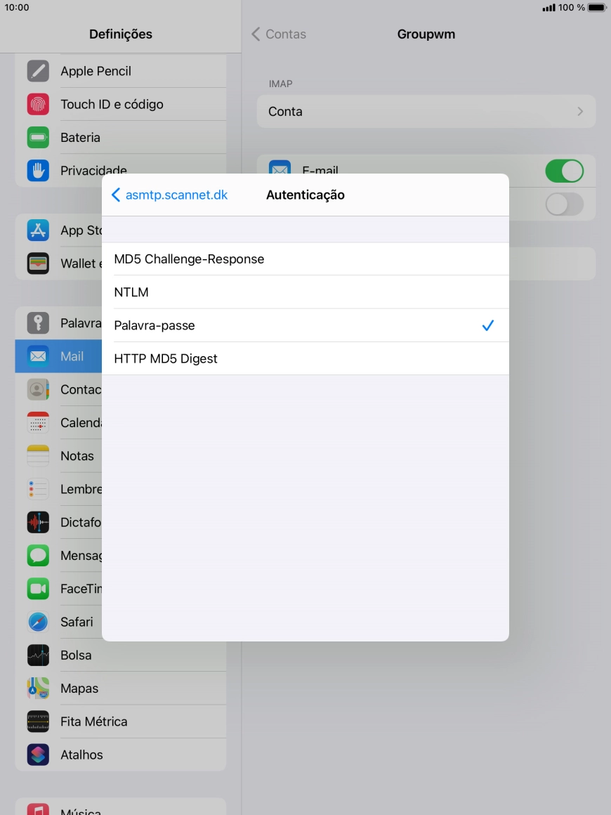 Prima Palavra-passe.