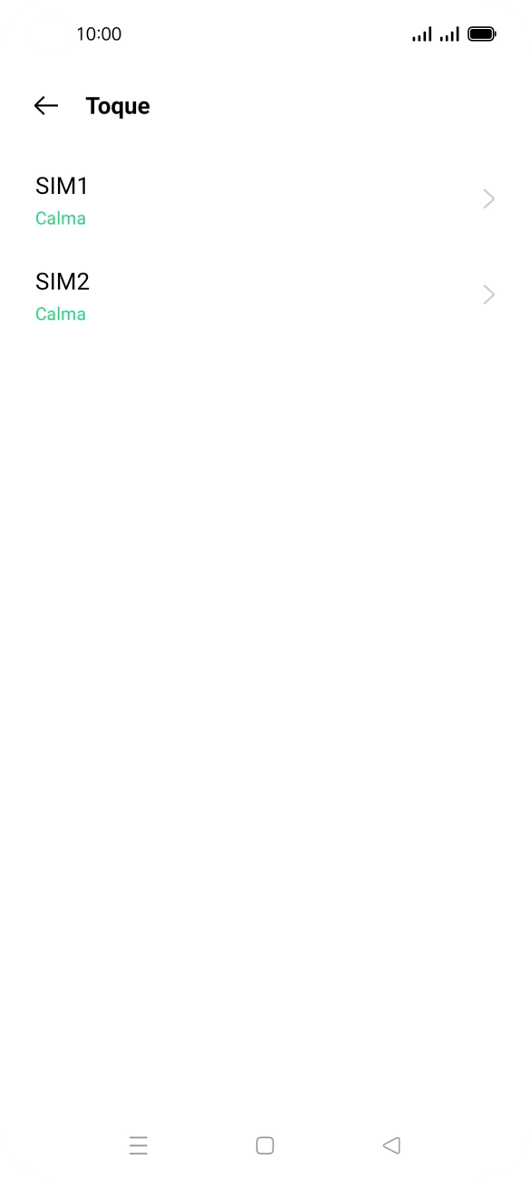 Prima o cartão SIM pretendido.