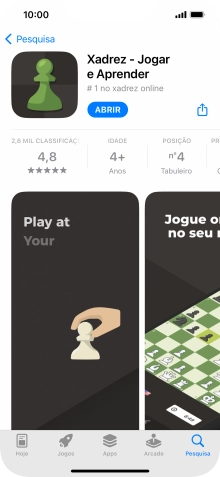 Para voltar ao ecrã inicial, deslize o dedo de baixo para cima a partir da base do ecrã.