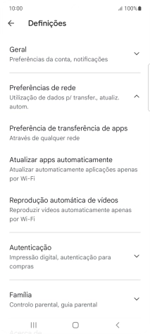Prima Atualizar apps automaticamente.