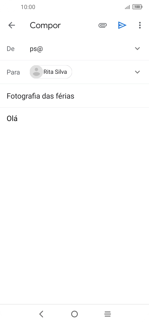 Prima o ícone de anexo.