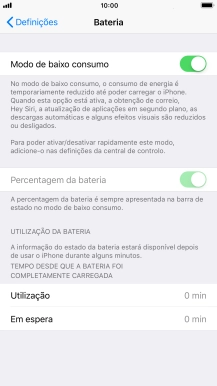 Prima a tecla de início para terminar e voltar ao ecrã inicial.