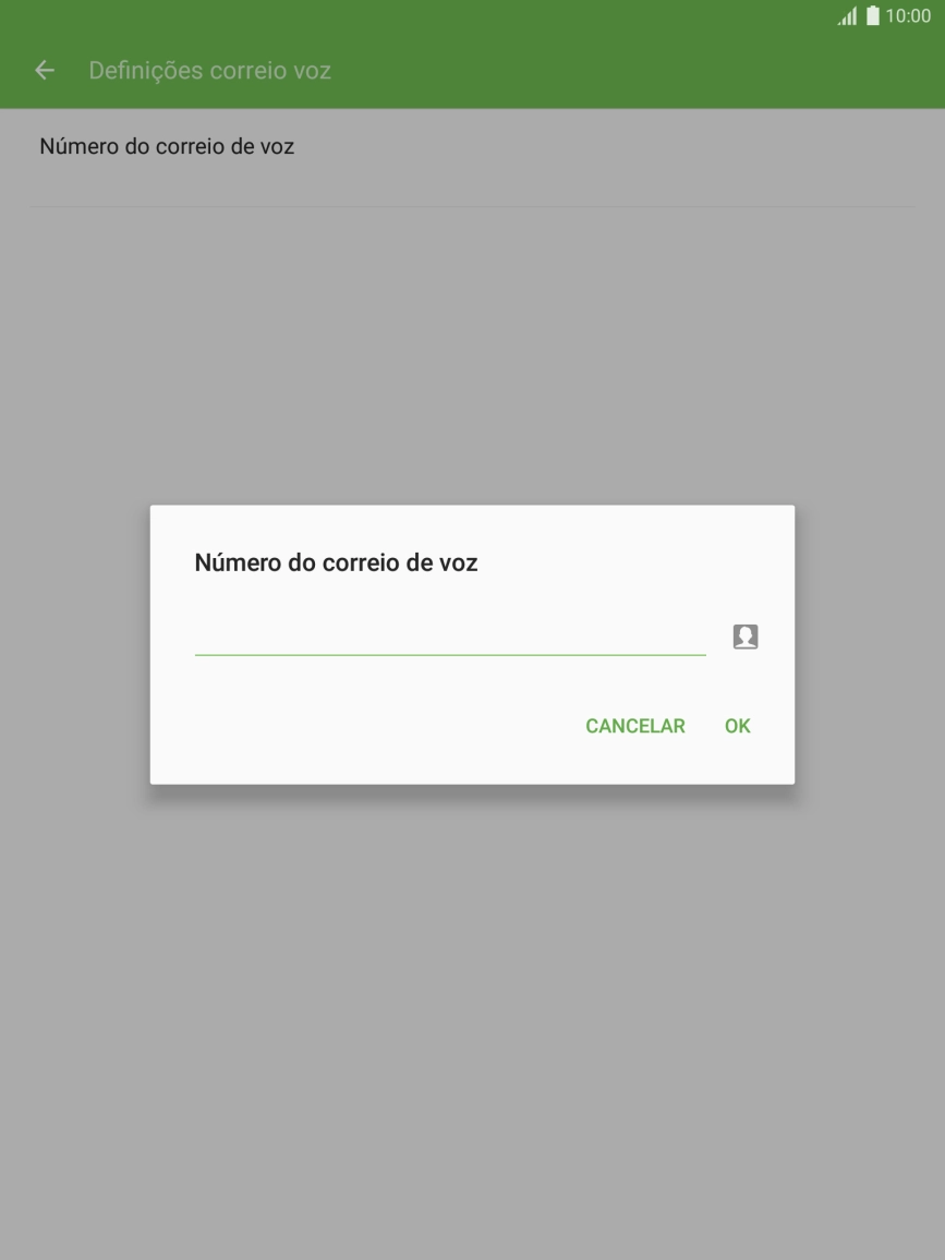 Introduza 123 e prima OK.