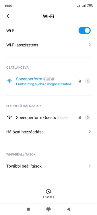 A befejezéshez, és ahhoz, hogy visszatérhess a főképernyőhöz, nyomd meg a főgombot.