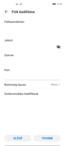 Válaszd a Biztonság típusa lehetőséget.