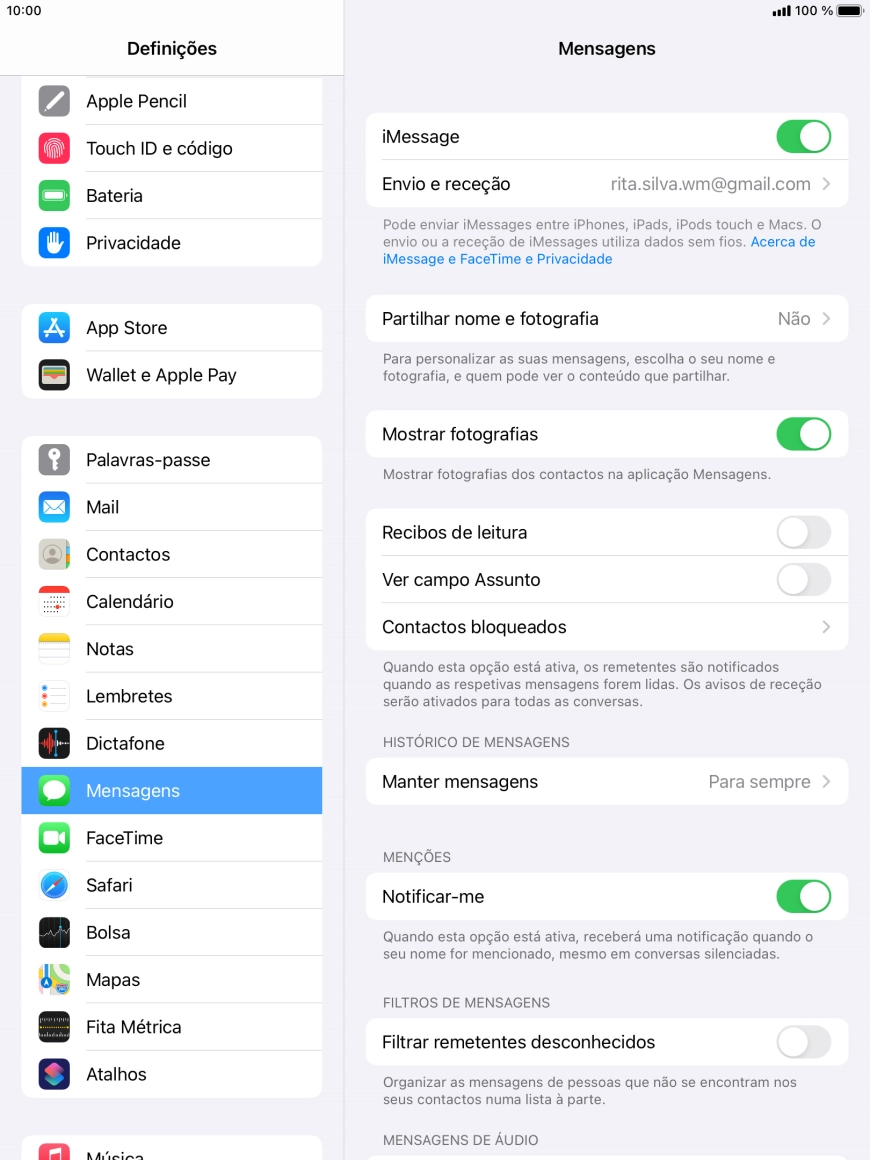 Prima a tecla de início para terminar e voltar ao ecrã inicial.