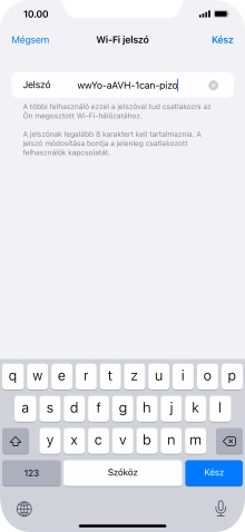 Válaszd a Kész lehetőséget.