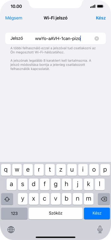 Válaszd a Kész lehetőséget.