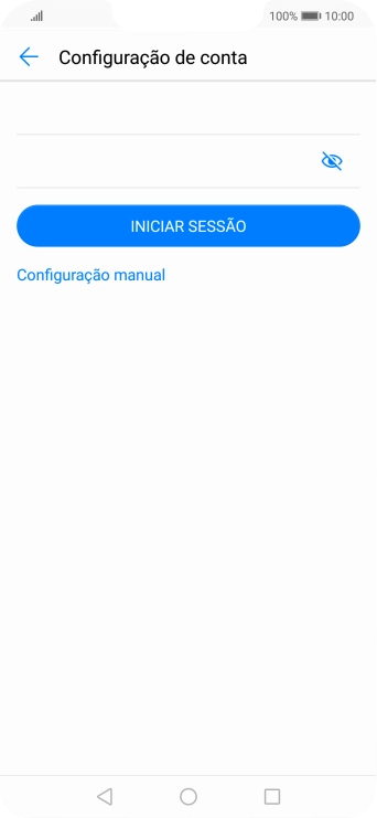 Prima INICIAR SESSÃO.