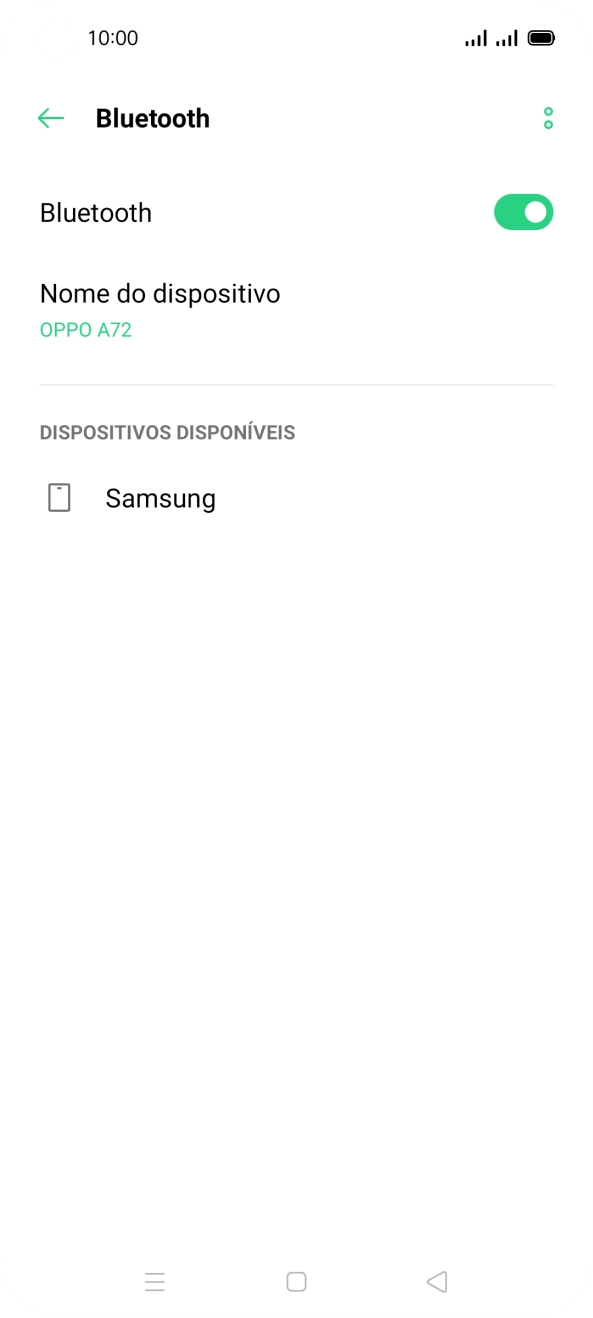 Prima o dispositivo Bluetooth pretendido e siga as indicações no ecrã para emparelhar o dispositivo pretendido com o telefone.