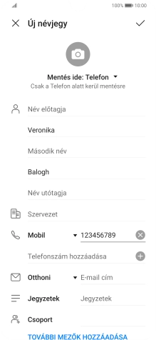 Kattints a jóváhagyás ikonra.