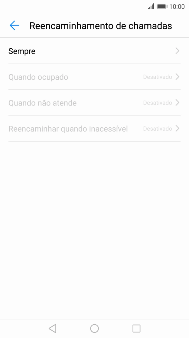 Prima o tipo de desvio pretendido.