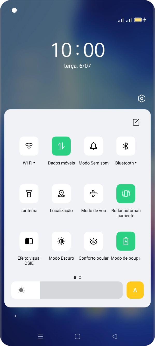 Prima a tecla de início para terminar e voltar ao ecrã inicial.