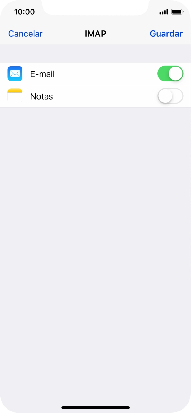 Prima Guardar. A sua conta de e-mail está agora configurada. Se pretender escolher definições adicionais para o servidor de receção e envio, siga os passos seguintes.