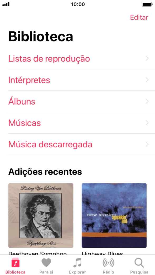 Prima Listas de reprodução.