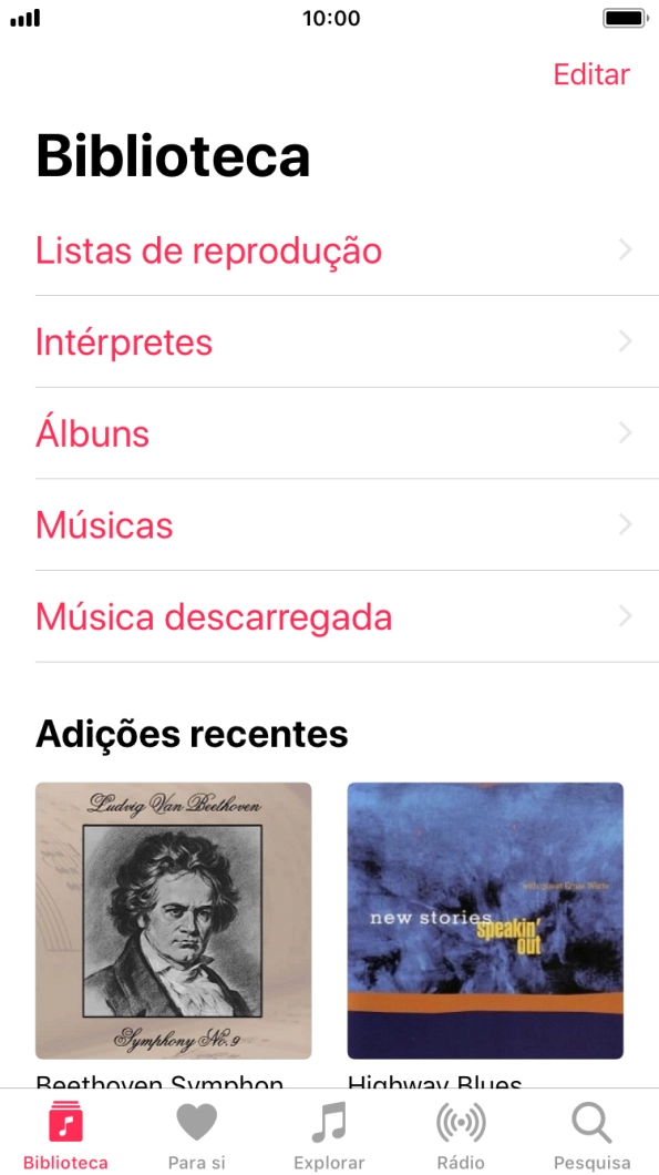 Prima Listas de reprodução.
