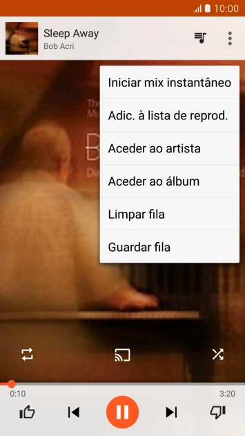 Prima Adic. à lista de reprod..