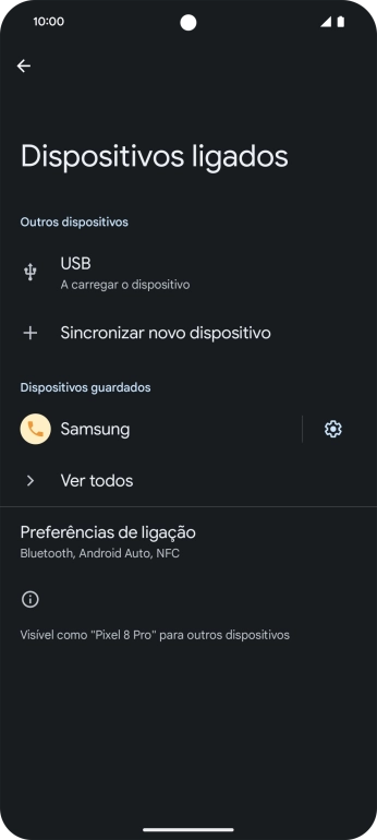 Para voltar ao ecrã inicial, deslize o dedo de baixo para cima a partir da base do ecrã.