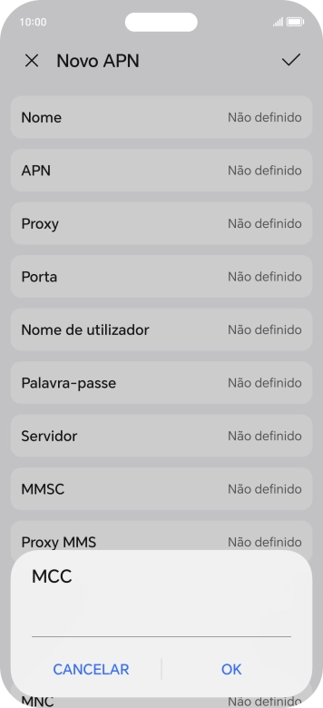 Introduza 268 e prima OK.