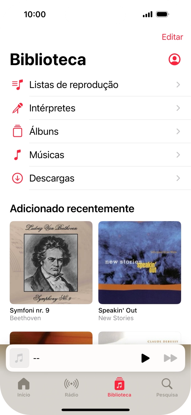 Prima Listas de reprodução.