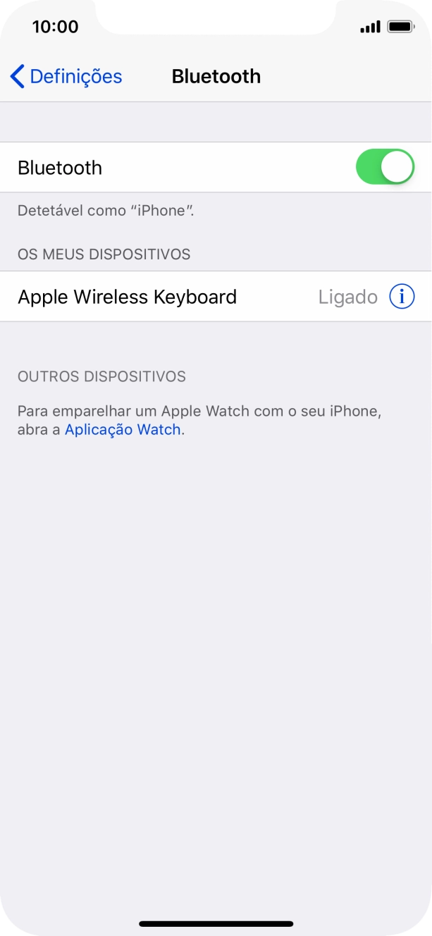 Para voltar ao ecrã inicial, deslize o dedo de baixo para cima a partir da base do ecrã.
