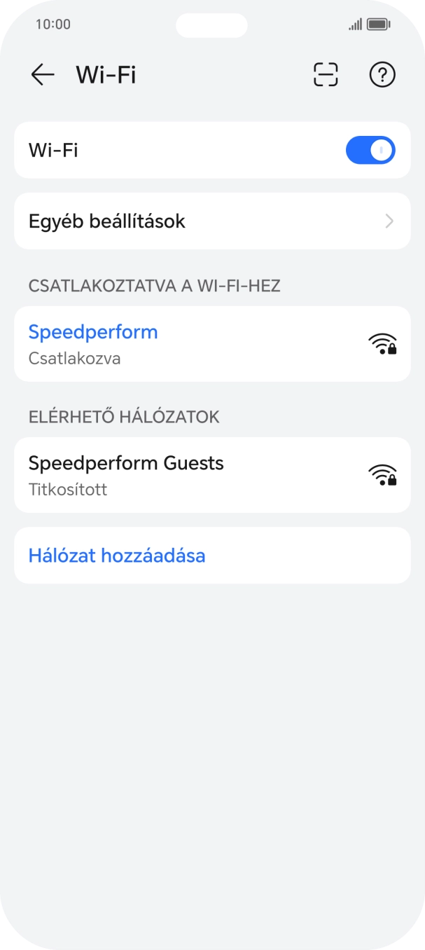 Húzd az ujjad felfelé a kijelző aljáról, hogy visszatérj a kezdőképernyőhöz.