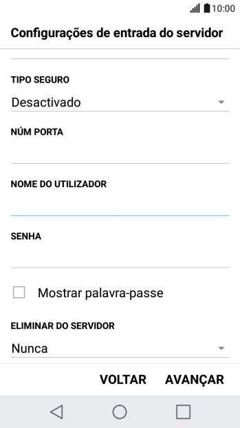 Prima a lista suspensa sob 