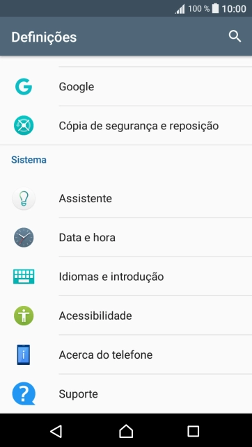 Prima Acerca do telefone.